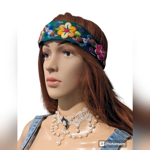 Peruvian handmade headbands Boho/Summer Floral Style - Picture 5 of 13